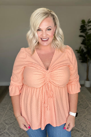 Sweet Sherbet Swiss Dot Top