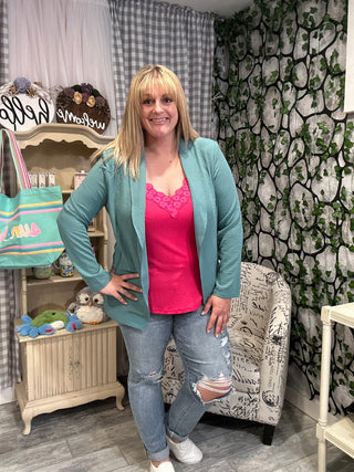 Teal Blazer