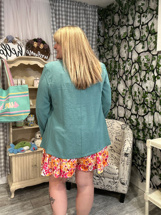 Teal Blazer