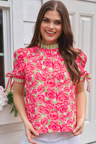 PREORDER- Lana Top- Sweet Roses