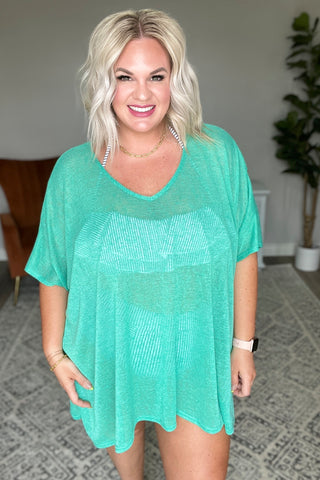 Warm Days, Cool Nights Top in Kelly Green