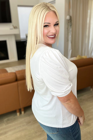 New Days Ahead White Blouse