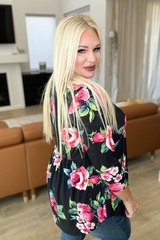 Doing My Best Floral Top