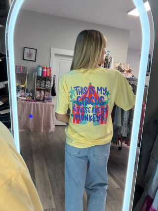 My Circus Personalized Monkey Pocket Tee