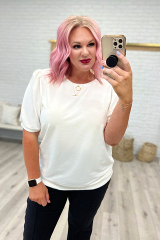 Pristine Puff Sleeve Top in White