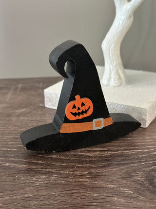 Jack O Lantern Witch Hat Chunky Sitter