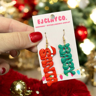 Christmas Clay Earrings