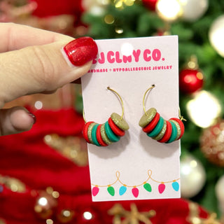 Christmas Clay Earrings