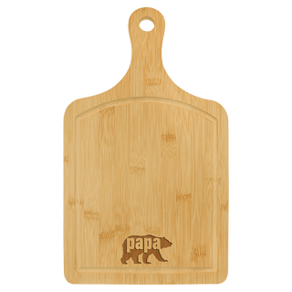 Bamboo Cutting Board with Drip Ring - BBQ Timer