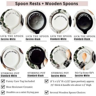 Give It A Rest - Spoon Rest and Wooden Spoon Set