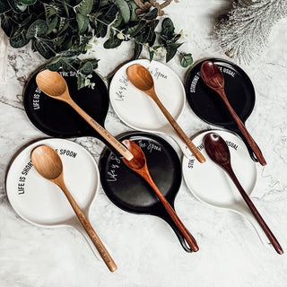 Give It A Rest - Spoon Rest and Wooden Spoon Set