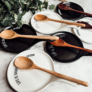 Give It A Rest - Spoon Rest and Wooden Spoon Set