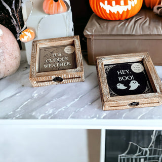 Hey Boo + Cuddle Double Sided Sign