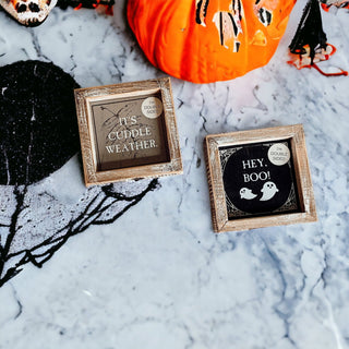 Hey Boo + Cuddle Double Sided Sign