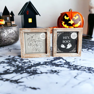 Hey Boo + Cuddle Double Sided Sign