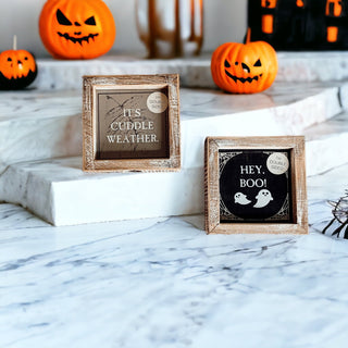 Hey Boo + Cuddle Double Sided Sign