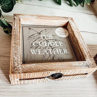 Hey Boo + Cuddle Double Sided Sign