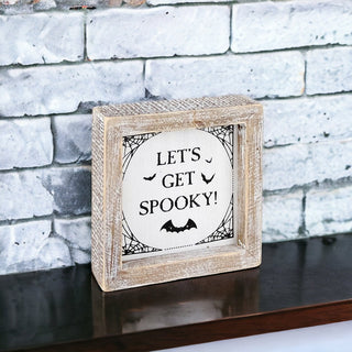 Pumpkin + Spooky Double Sided Sign
