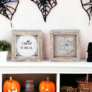 Creep + Autumn Double Sided Sign