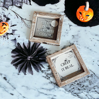 Creep + Autumn Double Sided Sign