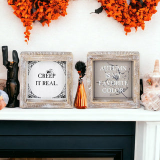 Creep + Autumn Double Sided Sign