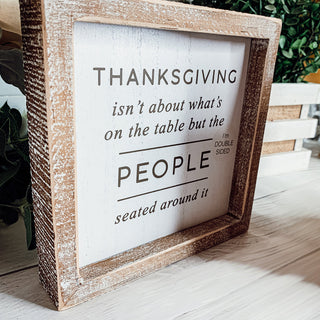 Trick + Thanksgiving Double Sided Sign