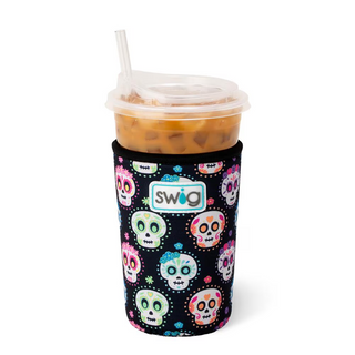 Swig Sugar Skulls Iced Cup Coolie (22oz)