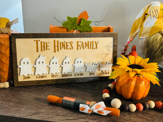 Customizable Family Ghost Sign