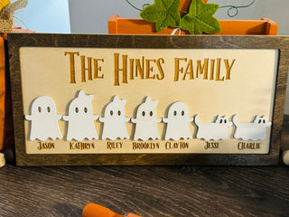 Customizable Family Ghost Sign