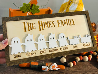 Customizable Family Ghost Sign