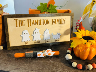 Customizable Family Ghost Sign