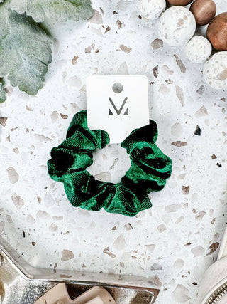 Velvet Scrunchie - Green FINAL SALE