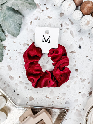 Velvet Scrunchie - Red FINAL SALE
