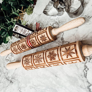 Embossed Rolling Pin Baking Gift Set