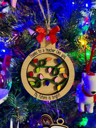 Custom Teacher Ornament