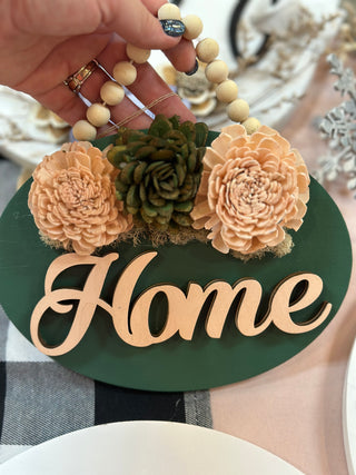 Small Oval Home Sign