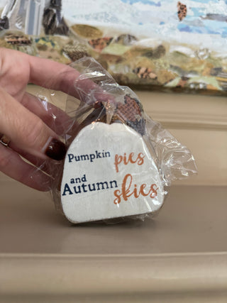 Fall Freestanding Pumpkins - Set of 3