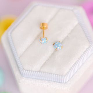 Blue Opal Studs
