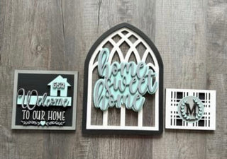 Interchangeable Mantle Set of 3 Signs