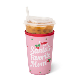 Swig Santa’s Favorite Mom Iced Cup Coolie (Medium)