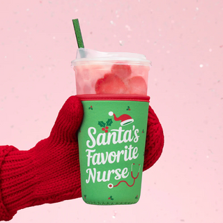 Swig Santa’s Favorite Mom Iced Cup Coolie (Medium)