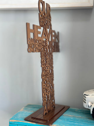 Lord's Prayer Cross with Base