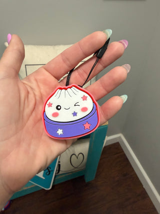 Dumpling Fidget Keychain Clicker