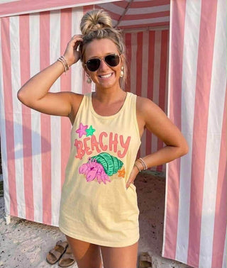 Beachy Crab Graphic Tank