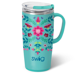 Swig Flora Azul Travel Mug (22oz)