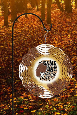 Leopard Game Day Vibes Game Day Wind Spinner