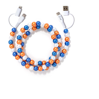 Beaded Phone Charger Doug  - 6.6 Foot