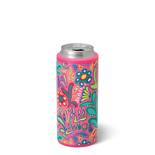 Swig Flora Rosa Skinny Can Cooler (12oz)