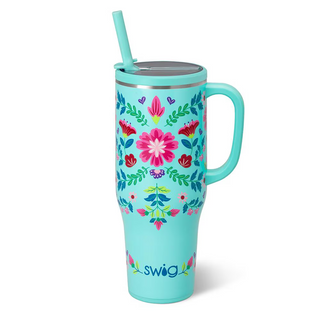 Swig Flora Azul Mega Mug (40oz)