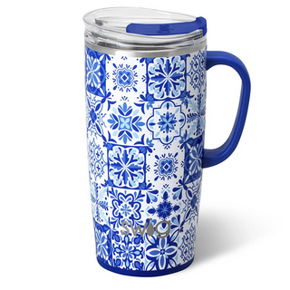 Swig Indigo Tiles Travel Mug (22oz)